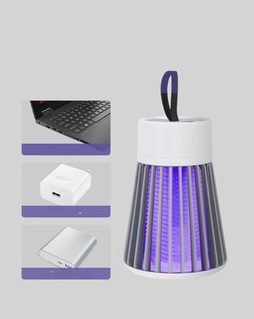 Nevamel® Kamp ve Bahçe İçin Şarjlı Böcek Kovucu Lamba