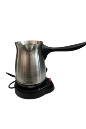 Nevamel® Yeni Nesil Türk Kahve Makinesi Cezvesi Siyah Gri Kablolu Pratik