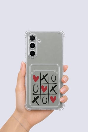 Nevamel® Samsung Galaxy A54 Kartlıklı XoXO Desenli Kılıf
