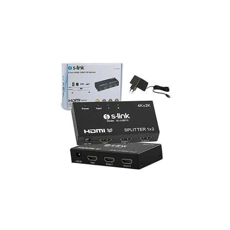 Nevamel® S-LINK SL-LU6212 HDMI Çoklayıcı 1Giriş 2Çıkış (1PC-2Monitör)(1923)