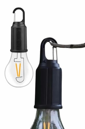 Nevamel® Taşınabilir Şarjlı Led Ampul Askılı Lamba Kamp Bahçe Lambası