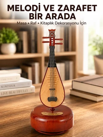 Nevamel® Ud Sembolü Müzik Kutusu Estetik Tasarım Melodi Destekli