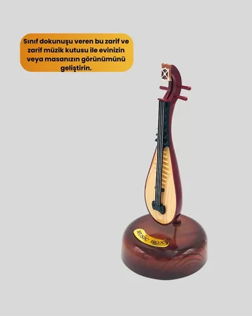 Nevamel® Ud Sembolü Müzik Kutusu Estetik Tasarım Melodi Destekli