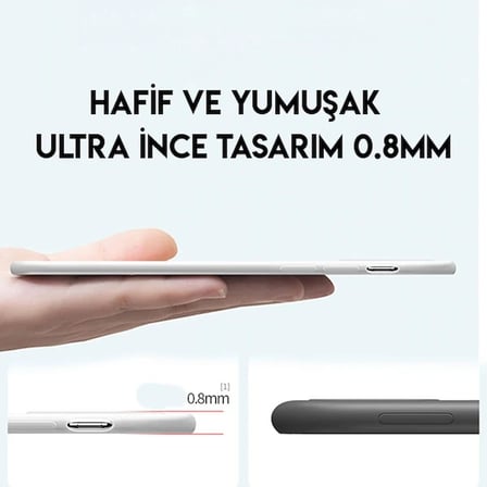 Nevamel Baseus Jelly Liquid Silica Gel iPhone 11 Pro Max 6.5 Kılıf Şeffaf Sıvı Silikon Kılıf-(5775)