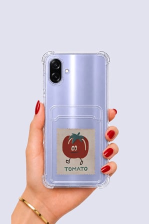 Nevamel® Samsung Galaxy A07 Kartlıklı Tomato Desenli Kılıf