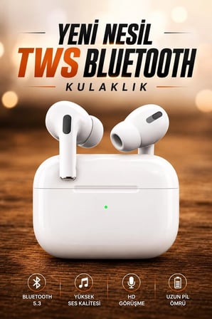 Nevamel® Dokunmatik Kontrollü Kablosuz Kulaklık iOS ve Android Uyumlu