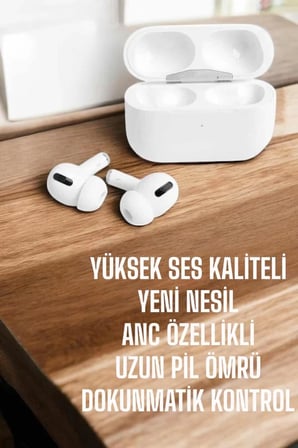 Nevamel® Dokunmatik Kontrollü Kablosuz Kulaklık iOS ve Android Uyumlu