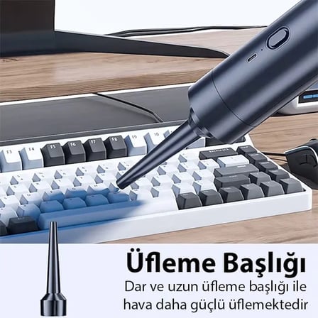 Nevamel® ALLY Elektrikli Araç Süpürgesi - Araba Süpürgesi - Oto Süpürge - Mini Süpürge ST-6675c-(5775)