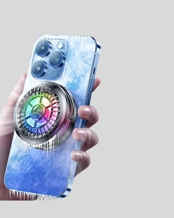 Nevamel® Gaming Telefon Soğutucu RGB Fan Sessiz Çalışma Tüm Modeller Uyumlu