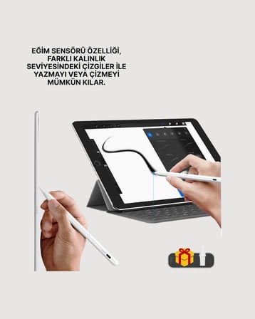 Nevamel Akıcı Yazı ve Çizim için Eğim Sensörlü Dijital Kalem – 20 Saat Kesintisiz Kullanım
