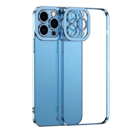 Nevamel ALLY Fashion Series iPhone 11 Pro  Kılıf Renkli Kenar Lazer Çerçeveli Silikon Kılıf-(5775)