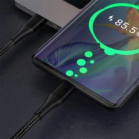 Nevamel ALLY PD 100W 5A Hızlı Şarj Usb Type-C Kablo 1Metre Kevlar Kablo-(5775)