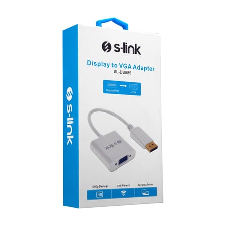 Nevamel® S-LINK SL-DS585 Display Port (DP) To VGA Çevirici Adaptör (10cm)(1923)