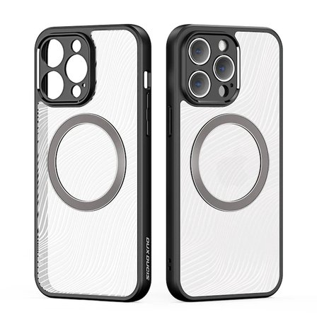 Nevamel Dux Ducis iPhone 12 Pro Max Aimo Series Mag Safe Premium Buzlu Sert PC-TPU Kılıf-(5775)