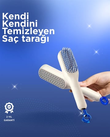 Nevamel® Kendini Temizleyen Tarak-Tüm Saç Tiplerine Uygun Kullanım