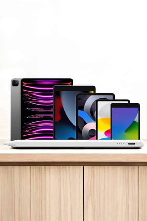 Nevamel Dokunmatik Kalem Beyaz Şarjlı Yedek Uçlu Android ve İOS Uyumlu