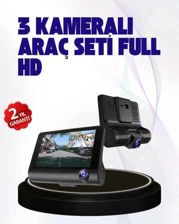 Nevamel 170° Geniş Açılı Araç Kamerası – 4.0” IPS Ekranlı Full HD DVR