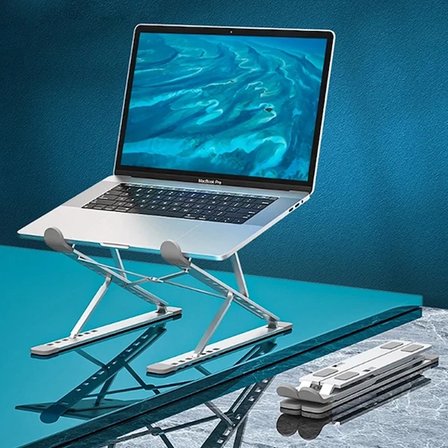 Nevamel ALLY MC N8 Metal Yüksek Macbook Notebook Ayarlanabilir Katlanabilir Stand-(5775)