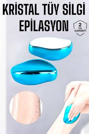Nevamel Epilasyon Aleti Bacaklar Kollar İçin Yıkanabilir Kristal Epilatör Tüy Silgi