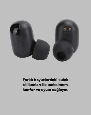 Nevamel 1800 mAh Güçlü Şarj Kutusu ile Bluetooth Kulaklık Seti