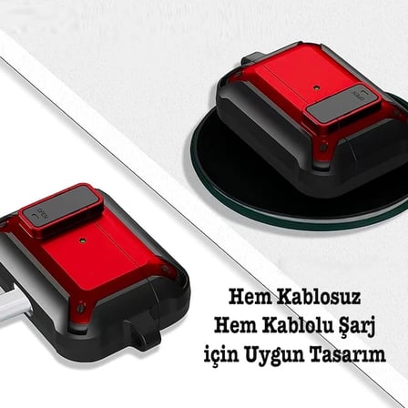 Nevamel ALLY Shockproof Darbe Emici AirPods Pro Kulaklık Kılıfı-(5775)