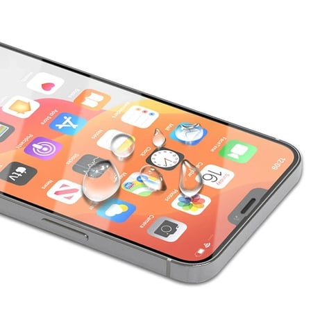 Nevamel İPhone 12 Pro Max 6.7 Full Glue Tempered Cam Ekran Koruyucu Full Kaplama-(5775)