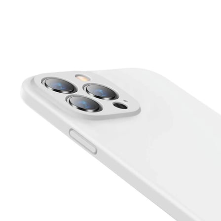 Nevamel Baseus Liquid iPhone 13 Pro Kılıf Kamera Korumalı İçi Kadife Silikon Kılıf-(5775)