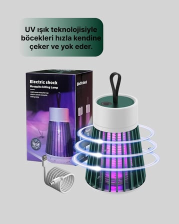Nevamel® Çocuk ve Evcil Hayvan Dostu Sivrisinek Yakalama Lambası