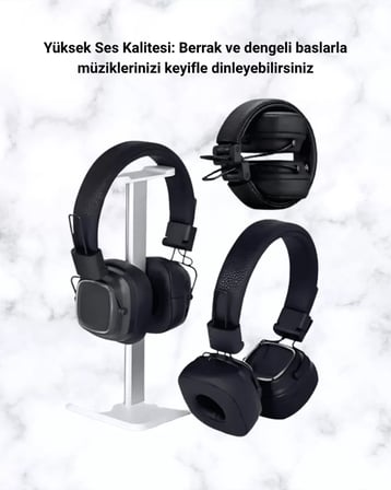 Nevamel® Renkli Işık Efektli Bluetooth 5.3 Müzik Kulaklığı Yeni Nesil