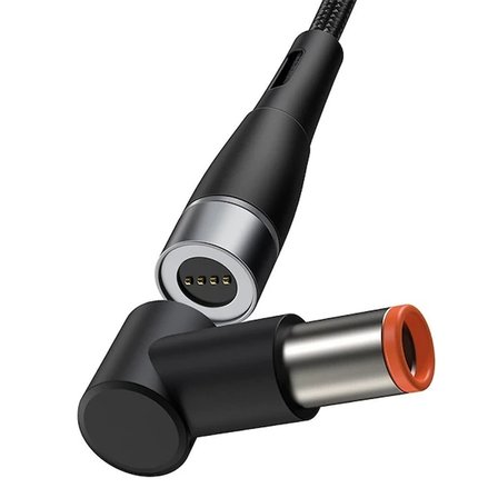 Nevamel Baseus Zinc Manyetik Type-C to DC Round (79x55mm) Lenovo Laptop Şarj Kablosu 100W 2m-(5775)