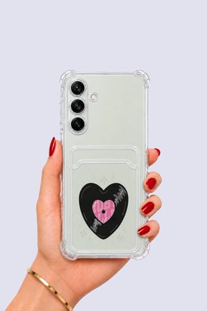 Nevamel® Samsung Galaxy S24 Kartlıklı Vinly Desenli Kılıf