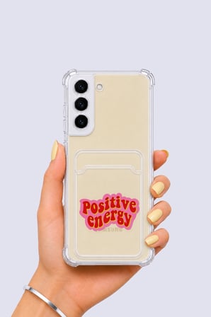 Nevamel® Samsung Galaxy S22 Kartlıklı Pozitif Enerji Desenli Kılıf