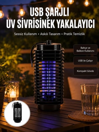 Nevamel® Çevre Dostu Elektrikli Sivrisinek Öldürücü Lamba – 50m² Etki Alanı Yeni Nesil
