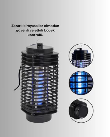 Nevamel® Çevre Dostu Elektrikli Sivrisinek Öldürücü Lamba – 50m² Etki Alanı Yeni Nesil