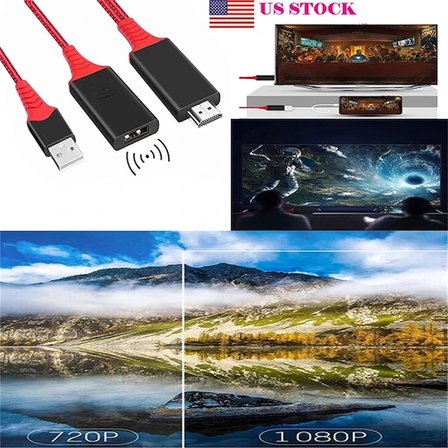 Nevamel 1080p Hdmi 2 İn1 Cast Telefondan Tv Wireless Dönüştürücü Adaptör-(5775)