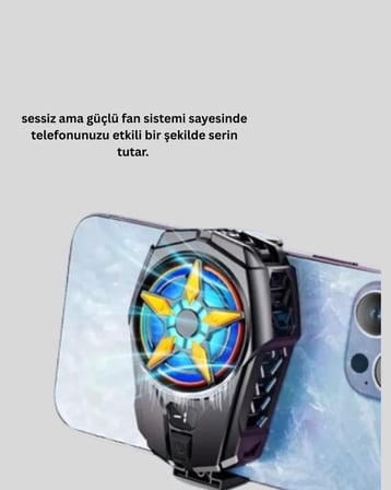 Nevamel® Yarı İletken Telefon Soğutucu Dijital Ekranlı Oyuncu Telefon Fanı