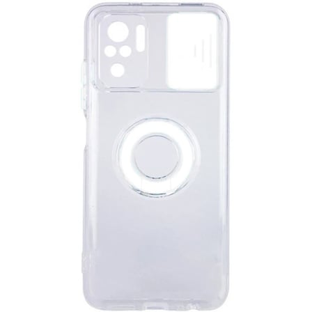 Nevamel Ally Xiaomi Redmi Note 10 - 10s Kılıf Sürgülü Kamera Lens Korumalı Yüzük Standlı Silikon Kılıf-(5775)