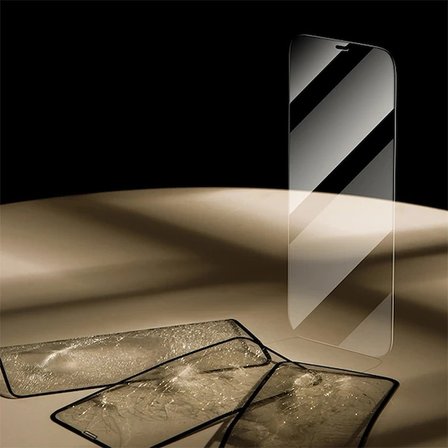 Nevamel ALLY iPhone 12-İPhone 12 Pro 6.1 Tempered Cam Ekran Koruyucu-(5775)