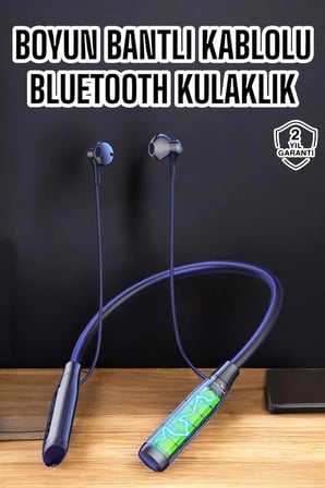 Nevamel Yeni Nesil Bluetooth Kulaklık Kablolu Kulak İçi Dijital Göstergeli