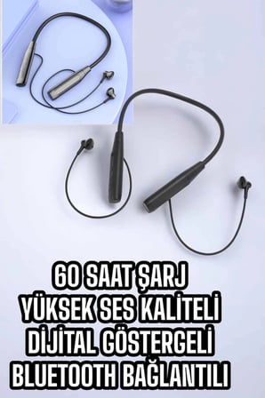 Nevamel Yeni Nesil Bluetooth Kulaklık Kablolu Kulak İçi Dijital Göstergeli