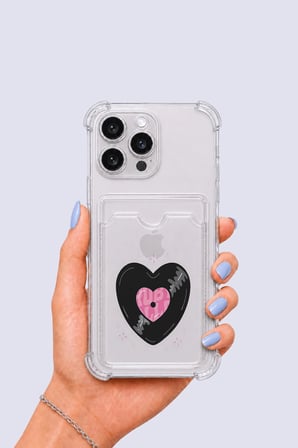 Nevamel® iPhone 14 Pro Max Kartlıklı Vinly Desenli Kılıf