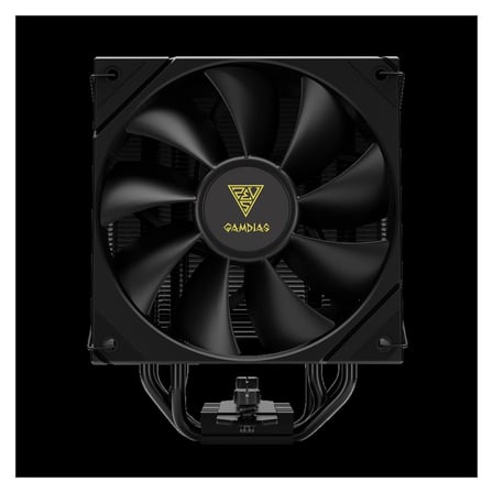 Nevamel® GAMDIAS BOREAS E2-410 Black Edition 120mm CPU Kule Tipi Hava Soğutma Doğrudan Temas Teknolojisine Sahip 4 adet Gelişmiş Bakır Isı Borusu (AMD AM4-AM5 ve INTEL Tüm işlemciler ile uyumlu)(1923)