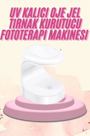 Nevamel Mini Taşınabilir Kalıcı Oje Jel Tırnak Kurutucu Fototerapi Makinesi