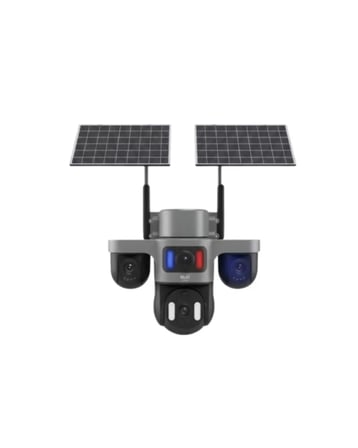 Nevamel® Güneş Enerjili Arıcı Kamerası 4G SIM Kartlı 9MP 3 Lens Yayla Güvenlik Kamerası 2 Yıl Garantili