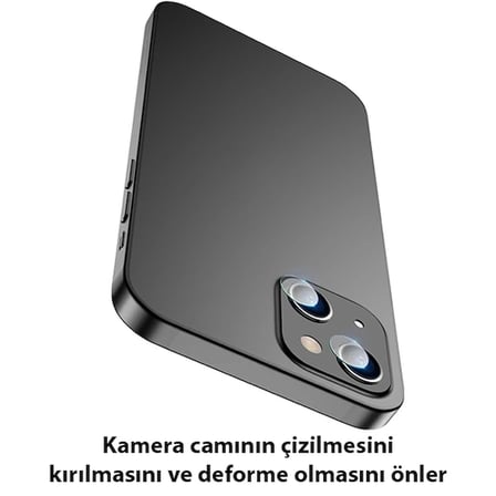 Nevamel ALLY İPhone 13-13 Mini Tempered Glass Cam Kamera Koruyucu-(5775)