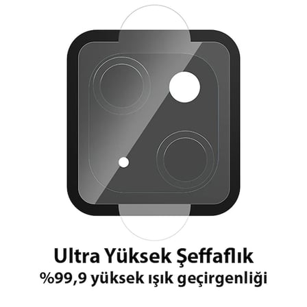 Nevamel ALLY İPhone 13-13 Mini Tempered Glass Cam Kamera Koruyucu-(5775)