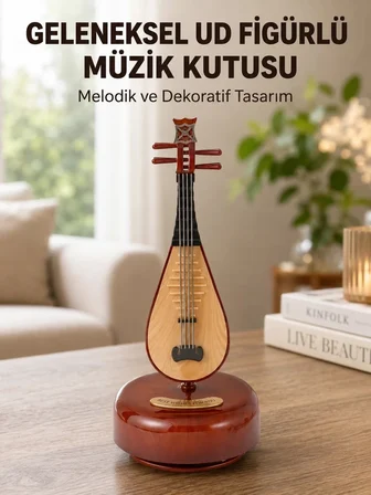 Nevamel® Enstrüman Şeklinde Müzik Kutusu Lüt Tasarım Melodious Music