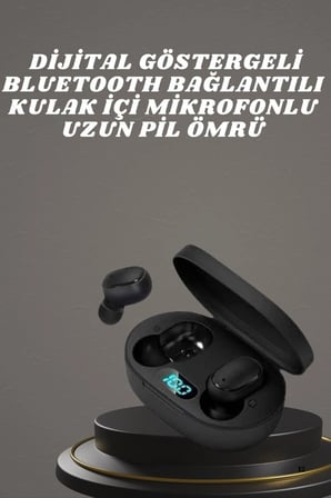 Nevamel® Bluetooth Kulaklık TWS Yüksek Ses Kaliteli Kesintisiz Dijital Göstergeli Kulaklık