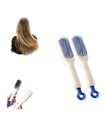 Nevamel® Otomatik Temizlenen Ergonomik Saç Tarağı – Masaj Başlıklı