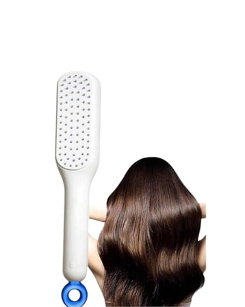 Nevamel® Otomatik Temizlenen Ergonomik Saç Tarağı – Masaj Başlıklı